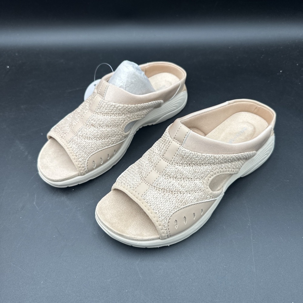 Easy Spirit Beige Slip-On Sandal Mules